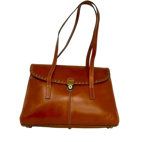 PATRICIA NASH Verbania Studded Leather Satchel - Picture 1 of 11